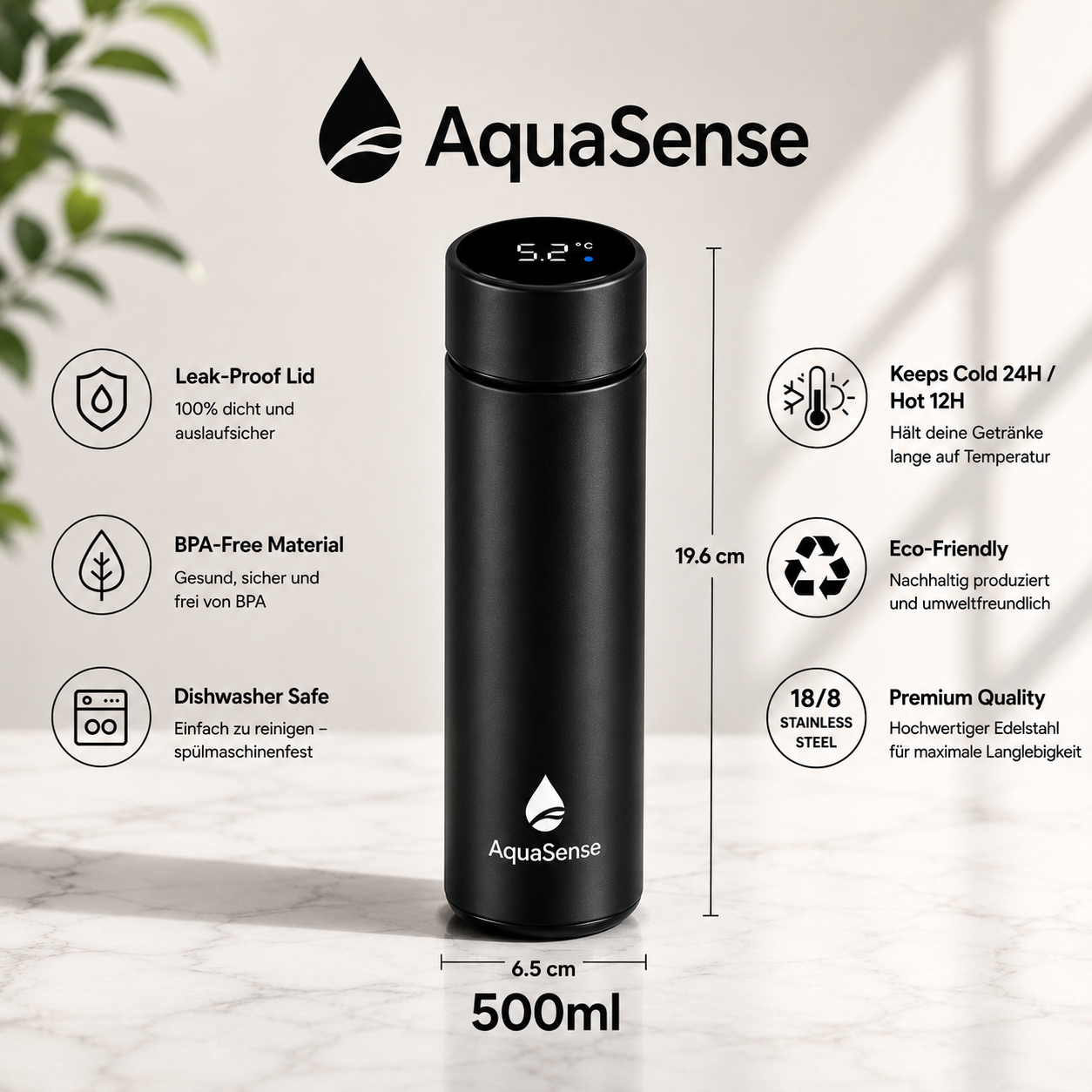 AquaSense Midnight Black